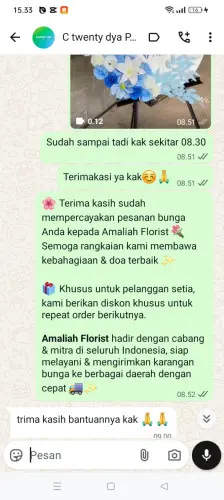Testimonial Standing Flower sungai penuh