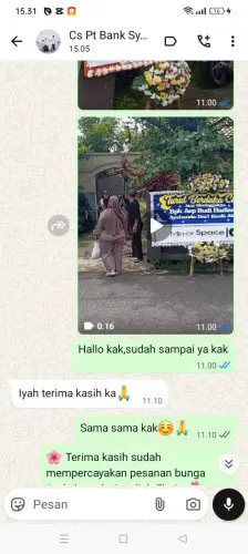 Testimonial Papan Bunga sungai penuh
