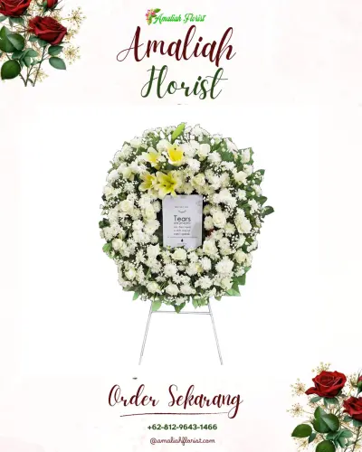 Krans Bunga Duka Cita sungai penuh